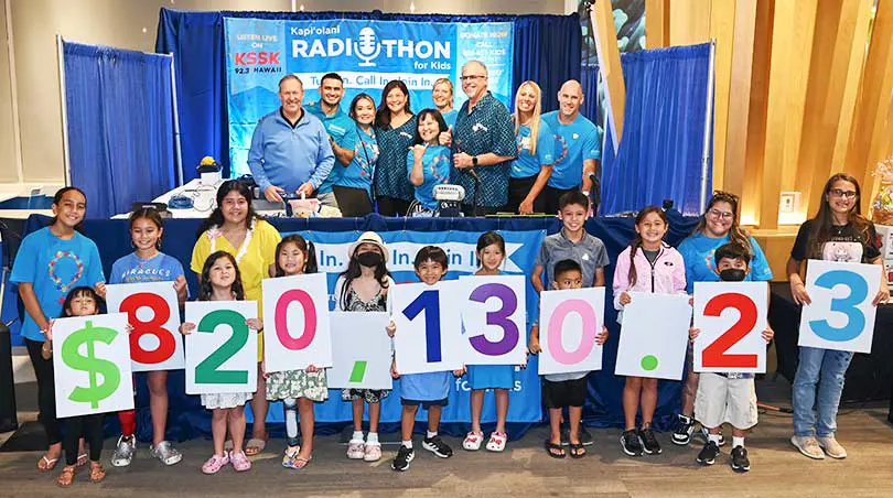 People posing for Radiothon for Kids photo
