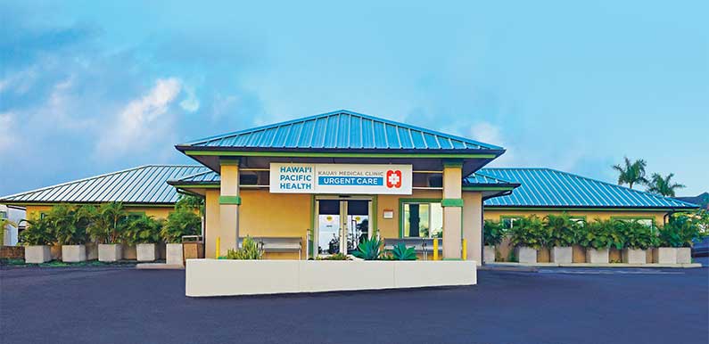 Kauai Urgent Care building exterior in Lihue.