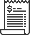 An icon of a bill.